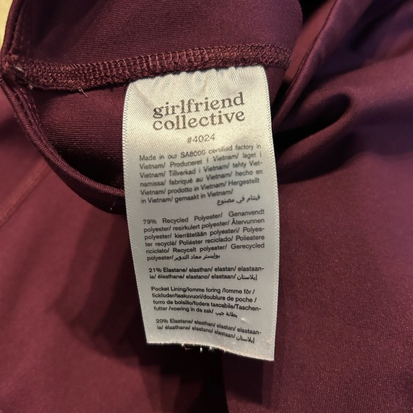 Girlfriend Collective Plum Leggings - Picture 7 of 9